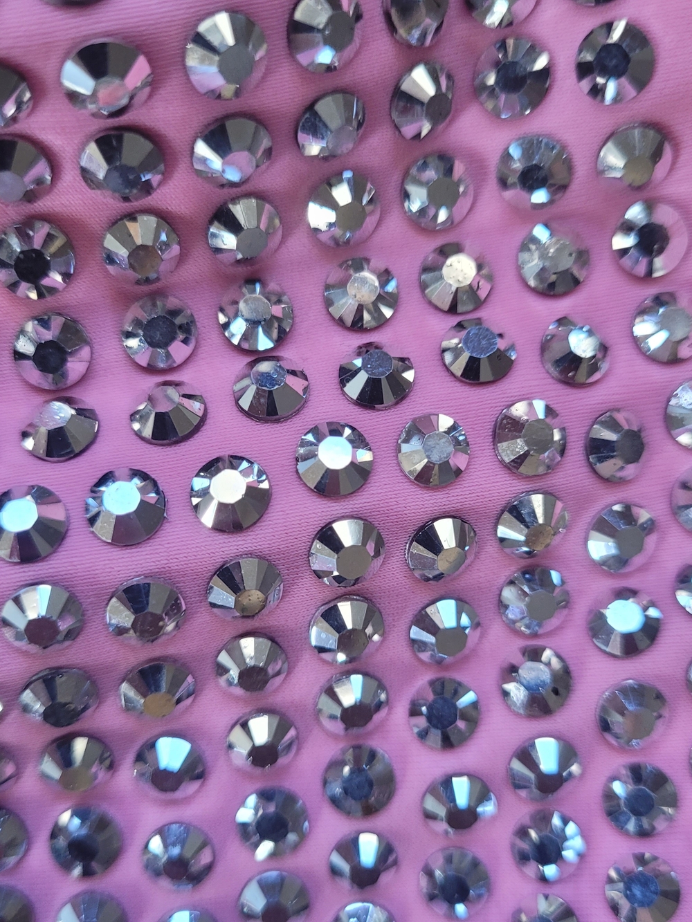 Hot & Delicious Showstopper Rhinestones High Waisted Shorts Pink Small - Picture 7 of 7